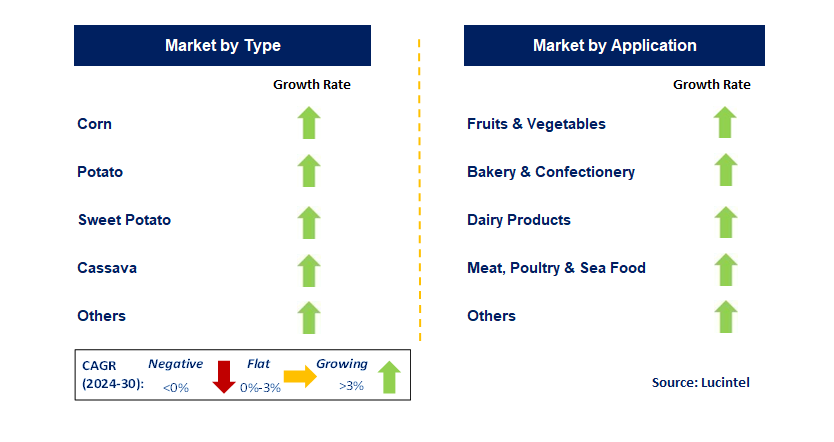 Starch Coating by Segment